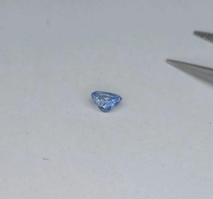 0.65ct Natural Blue Sapphire Oval Cut Loose Gemstone From Nigeria — view 2